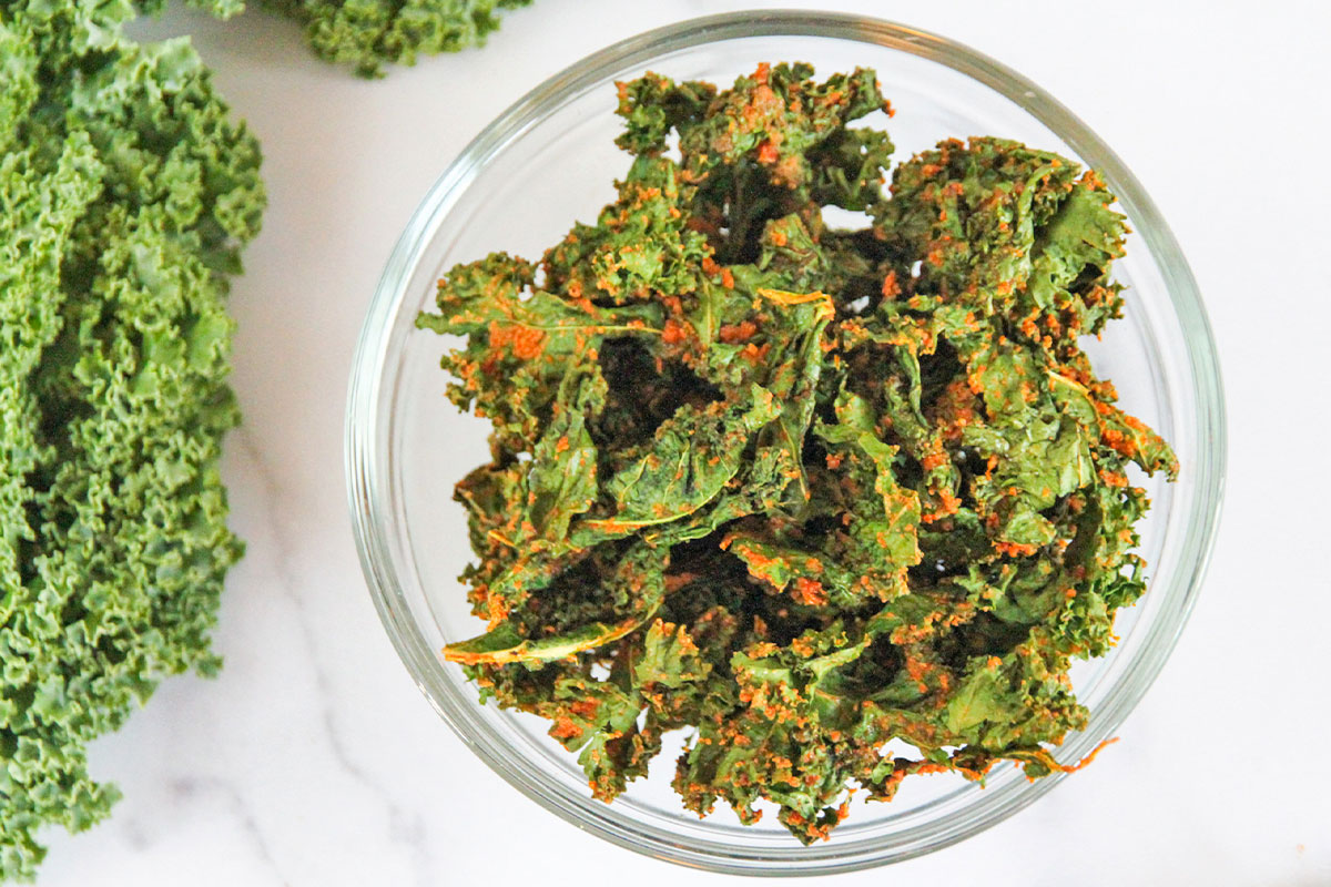 Kale Chips with Nacho Spice Blend