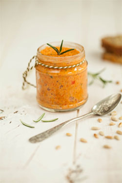 Roasted Red Pepper, Rosemary and Sunflower Seed Pâté 